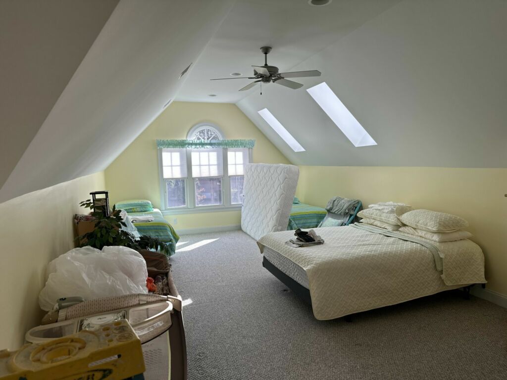 Bonus room interior painting by IAP Inc. for homeowner in Falmouth MA.