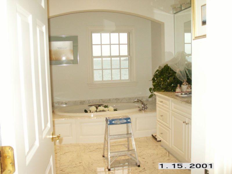 Master bathroom interior painted by IAP INC. for Silvia & Silvia